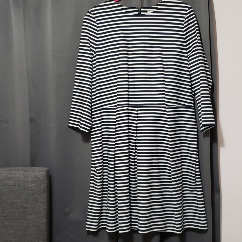 GAP Navy and White Striped Dress